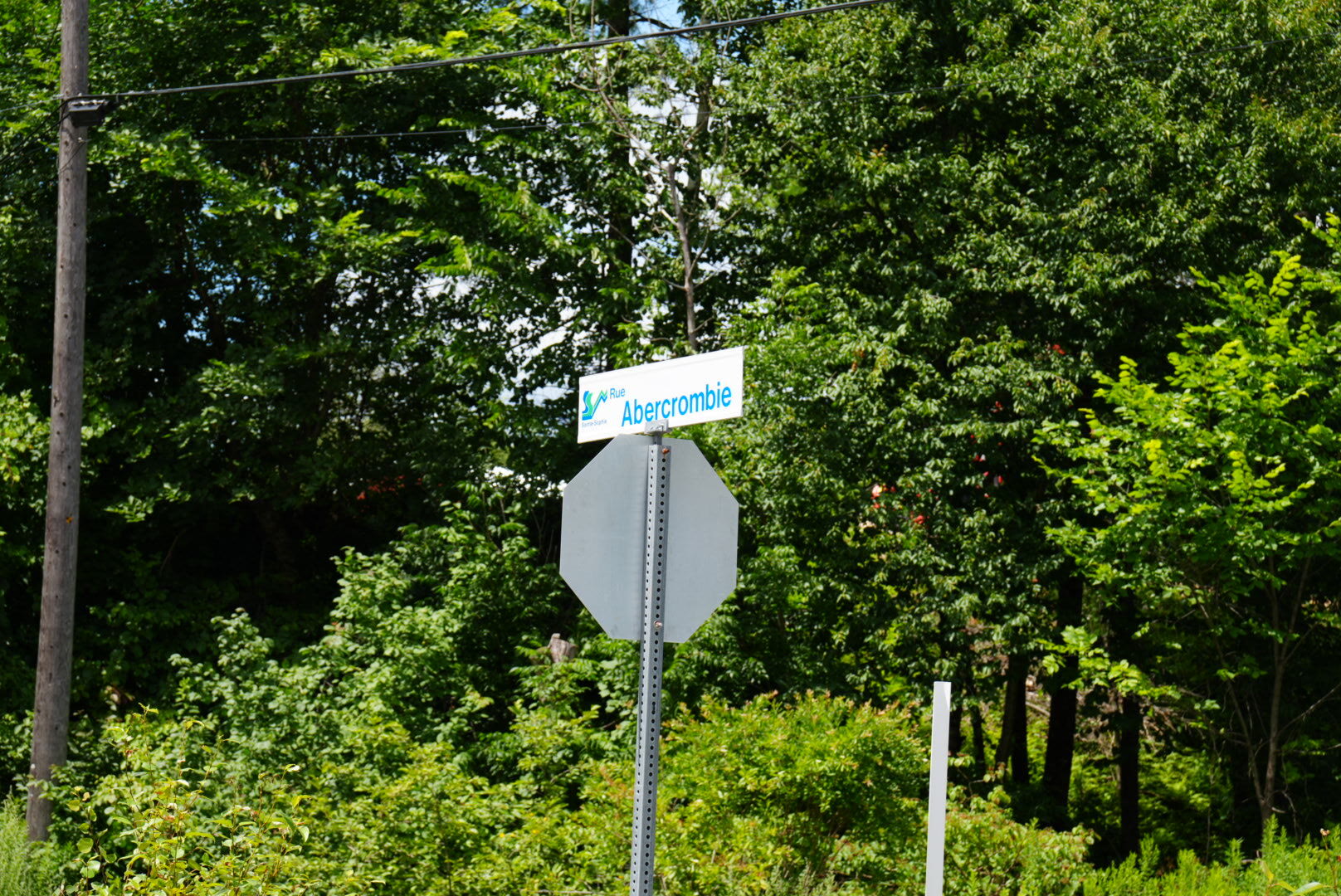 Panneau de la rue Abercrombie, Sainte-Sophie